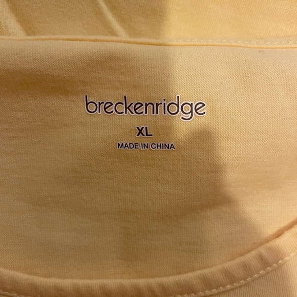 Breckinridge Yellow Patriotic Tee T-shirt Size XL - Picture 4 of 6